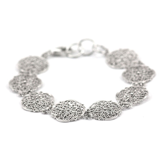 Sterling silver bracelet.