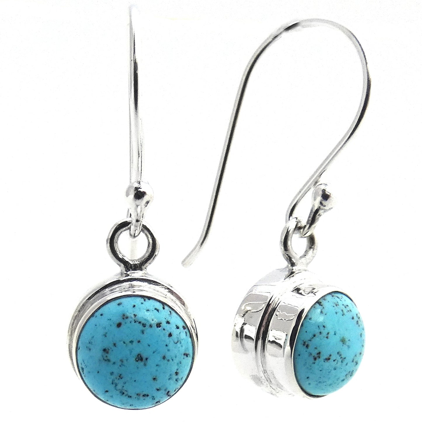 E745TQ Sterling Silver Earrings with Robin's Egg Turquoise